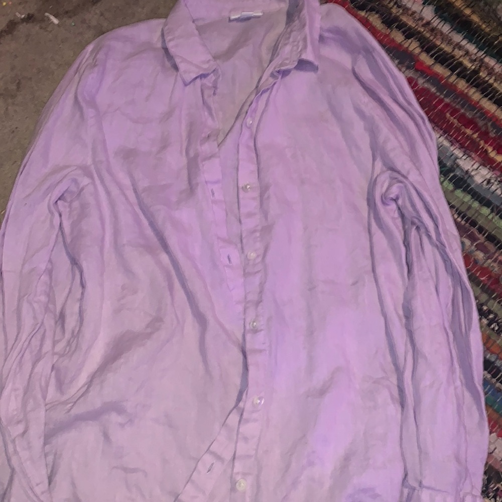 light purple button up flowy blouse